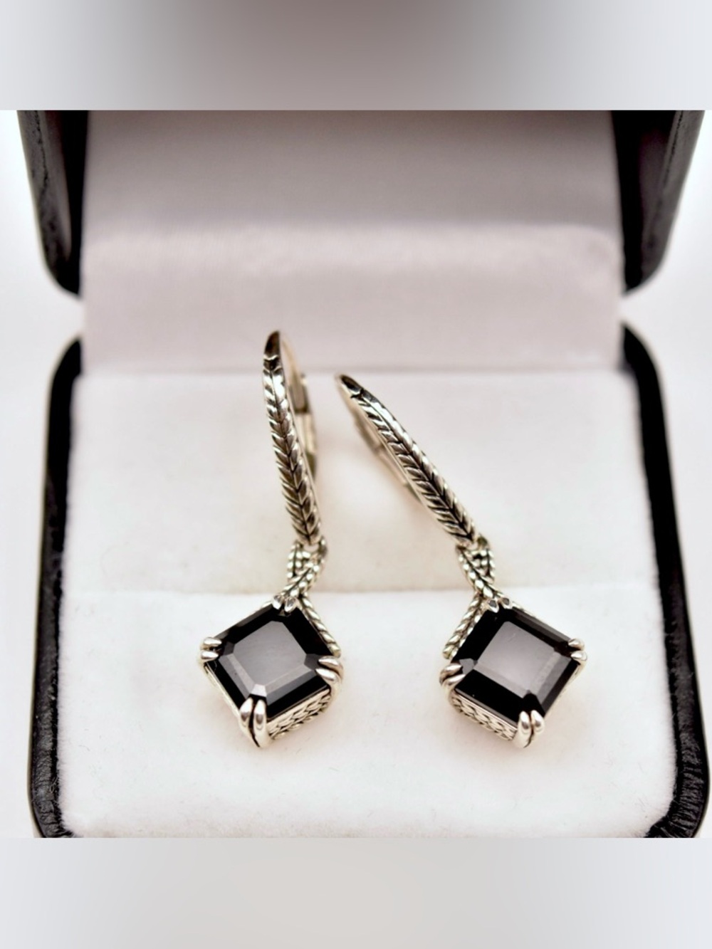 JAI Gemstone Drop Earrings